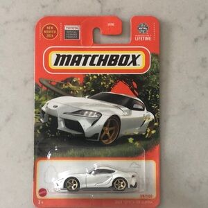 Matchbox Error White Toyota GR Supra Toy Car